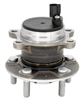 Rear Wheel Hub And Bearing Assembly For Ford Focus 2012-2018 Without Automated Parking System 5 Lug Street Ready OEM Fit Top Quality Wheel Bearing Smooth Spin Durable Hub Unit, 5-lug rear wheel hub and bearing unit with metal finish