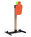 Heavy Duty AR500 Steel Hostage Target Stand System, Twelve By Twenty Inch Target, Three Eighths Inch Thick Steel, front view