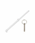 Sliding Glass Pet Door Security Bar Lock No Fuss Easy Install Adjustable Up To 28 Inches Fits Sliding Glass Doors Up To 72 Inches Wide Compatible With Most Pet Doors, white security bar with key