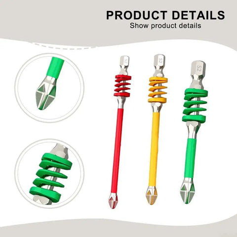 Top Tier Minhe Spring Bit Set For Electric Screwdriver And Drill Kits Featuring Sweet Anti Slip Grip And Shock Absorbing Build To Crush Any DIY Project Or Pro Job With Zero Wobble And Total Control For Every Twist, S2 bits