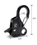 Stainless Steel Anchor Hook With Quick Release For Small Boats Pontoon And Kayak Plated Black Set Of 2