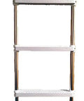 Heavy Duty Aluminum Ladder For Water Trampolines And Water Bouncers No Slip Grip Easy Entry From The Water Rust Resistant Lightweight Yet Sturdy Upgrade For Safer Boarding On Your Water Toy, front view