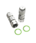 Two Pack Adjustable Spray Nozzle Tips For Backpack Sprayers High Pressure Misting Nozzles with green gaskets
