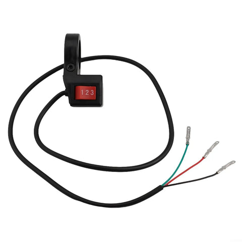 Upgrade Your Ride With This Slick 3-Speed Handlebar Switch Designed For Smooth Shifting On Motorcycles Electric Bikes And Scooters. Crafted From Durable ABS Plastic It Delivers Precision Control Without Sticking Or Slipping While You Cruise Around The. 22mm handlebar ABS plastic 3-speed switch with wired terminals