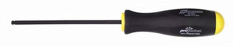 Close-up of a single balldriver from the Boss-Grade Set Of 13 Balldriver Screwdrivers With ProHold Tip And ProGuard Finish, Quick-Grab Ball End Tools.