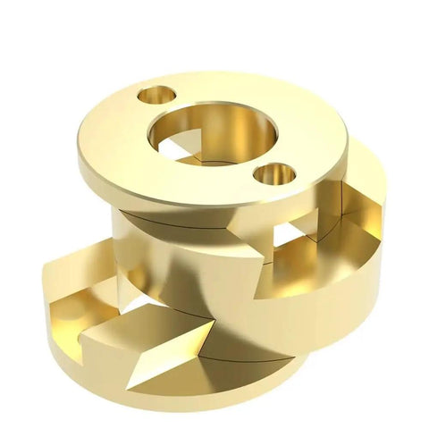 Dope 16mm T8 Oldham Coupling Fits Z-Axis 3D Printer And CNC Hot Bed Vibrations, Flexible Shaft For Smooth Transmission, Super Easy Install, Tight Fit DIY Gear brass coupling