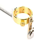 Adjustable Circle Cutting Torch With Magnetic Roller Base showing close-up of gold ring and silver magnetic guide wheel.