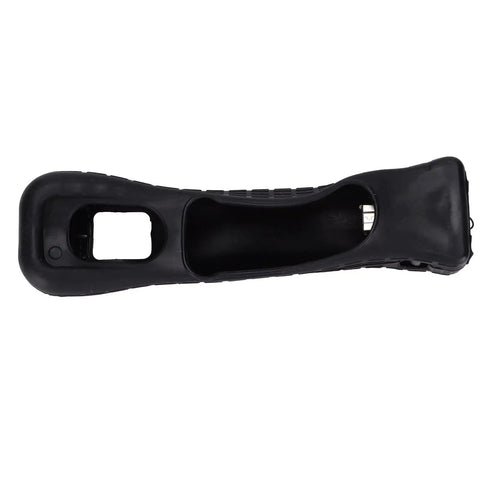 Enhanced Induction Handle Accelerator for Wii Motion Remote Sensor Controller With Silicone Grip Black Gaming Accessory top view