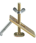 Heavy Duty Bow Clamp For CNC Engraving Machine T Slot compatible steel hardware with wingnut and bolts for secure fastening.