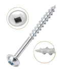 Pocket Hole Screws Set In Multiple Sizes 8 By 1 Inch 8 By 1.25 Inch 8 By 1.5 Inch 8 By 2 Inch 8 By 2.5 Inch Self Tapping Wood Screws With Coarse Threads For Treated Lumber Easy Drive For DIY Furniture Projects close-up