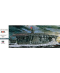 Top Shelf Japanese Imperial Akagi Aircraft Carrier Scale Model Kit with detailed artwork showcasing the iconic ship.
