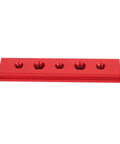 Cut Like Butter 100Mm T Slot Miter Track With Holes Aluminum Alloy Woodworking Gutter Electric Circular Saw Workbench Fixture Guide Pro Built Tough Smooth Slick Red, red aluminum t-slot track with pre-drilled mounting holes.