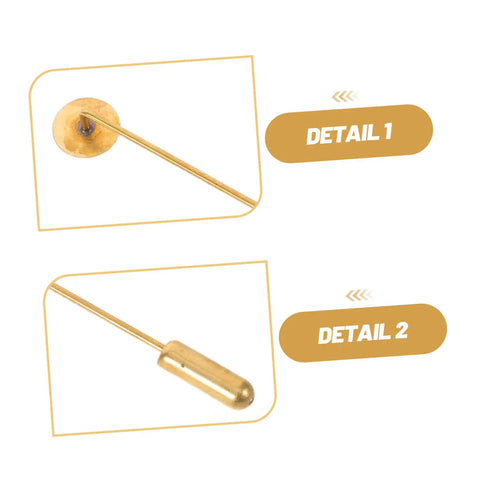 Awesome 50 Sets Copper Flat Round Blank Base Brooch Pins With Secure Safety Backs showing details of the pin base and clasp.