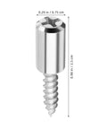 Heavy Duty Cabinet Shelf Peg Set With 150 Self Tapping Shelf Pins And 150 Sleeves 0.3 Inch Closet Support Screws in silver