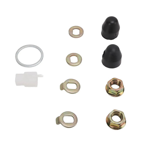 Heavy Duty M14 Axle Nut And Washer Kit For Electric Bikes And Scooters, 14mm Shaft Replacement Parts, Rustproof Hardware, 2 Pack