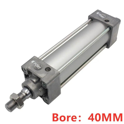 Heavy Duty Mini Pneumatic Cylinder Double Acting Single Rod Tie Rod Frame Rugged As Nails Industrial Component Built For Tight Spaces And Smooth Straight Shooter Operation