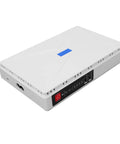 Compact Mini Ups Battery Backup For Home Routers And Cable Modems Packing 8800Mah Juice That Crushes Blackouts To Keep Your Wifi Vibe Alive While You Chill In Peace On Us Plug White, shown in angled view with ports.