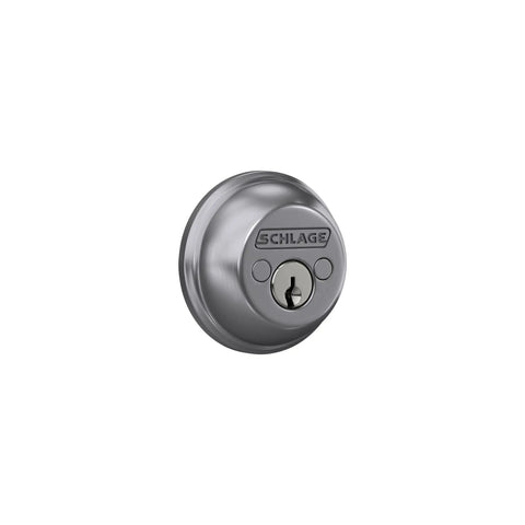 Double Cylinder Deadbolt Lock Keyed On Both Sides Satin Chrome for Top Notch Home Security, Heavy Duty Front Door Lock