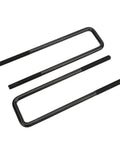 12 Inch Rear Axle U Bolts Kit For 1999 2010 1500 Dodge Ram, black powder coated steel leaf spring clamp bolts