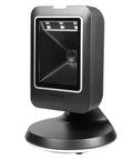 Omnidirectional Desktop Barcode Scanner with Auto Sensing Reads 1D 2D Codes and Data Matrix Instantly Hands Free Desktop Reader