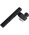 T Slot Track Positioning Stop With Hand Tightening Knob For DIY Woodworking Projects, Metal Track Stop Block, black and silver detail view