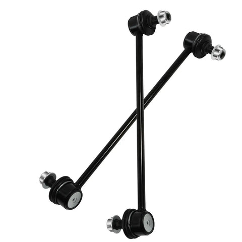 Front Sway Bar Link Kit Two Pack For Hyundai Accent 2012 To 2022 Elantra 2011 To 2016 Elantra Coupe 2013 To 2014 Elantra GT 2013 To 2017 Tucson 2014 To 2021 Veloster 2012 To 2017 Kia Forte 2014 To 2018 Rio 2012 To 2021 Soul 2014 To 2019 black metal sway bar links