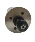 Built Tough 60000RPM 1.2KW 220V Water Cooled Spindle With ER11 Collet And 62Mm Rotary Shaft For CNC Routers detailed view showing collet and shaft.