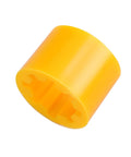 Yellow plastic vacuum pump sleeve, PR308/PR208 compatible, cylindrical with hollow interior.