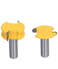 Kick Your Woodworking Up A Notch With This Sweet T Type Router Bit Set, 4 inch yellow arc milling cutters for smooth edging.