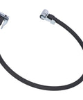 Heavy Duty Rubber Air Pump Pipe Tire Inflator Hose With Double End Connector 23.6 Inch Length For Car Tire Servicing black hose