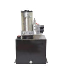 Power Up Your Electric Stacker With This Slick 24 Volt DC Hydraulic Power Unit Built From Heavy Duty Cast Iron For Reliable Forklift Lift Performance, front view of hydraulic unit.