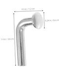 Top Tier Heavy Duty Pallet Rack Safety Pins 35 Piece Set, L-shaped steel drop pin measuring 1.4 in for secure shelving.