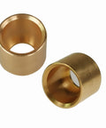 Two brass shifter bushings for MX-5 Miata 5-speed isolator cup; gold finish