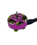 Four Pack High KV Brushless Drone Motors For 2 To 3 Inch Quadcopters With Green Finish, front view showing sealed bearings.