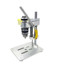 Bench Drill Multifunctional Mini Milling Machine DIY Drilling Chuck For Industrial Use with aluminum base and adjustable handle.