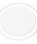 Top view of Slick Clear Magnetic Base for PopSocket Grips and iPhone MagSafe Cases, slim, round, transparent design.