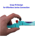 Hand demonstrating snap-fit design of Hands On Electricity And Magnetism Kit With Twenty Plus Components For Circuit And Electromagnetism Experiments Learn Basic Electronics With A Fun Modular Tinker Ready Kit.
