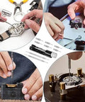 Two Pack Watch Link Removal Kit For Bracelet Adjustment And Replacement Pro Grade Tool Set With Pin Remover And Extra Pins