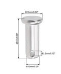 Single Hole Clevis Pins 10mm By 25mm Flat Head 304 Stainless Steel Link Hinge Pin 5 Pack Durable Fastener For Machinery And Farm Equipment Industrial Strength Corrosion Resistant For Hinges And Linkage Go To Workhorse Fastener, front view