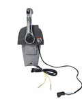 Remote Throttle And Shift Control Box For Evinrude Johnson Outboard Motors 5006182 with wiring in silver and black