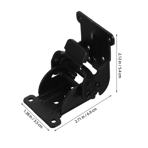 Heavy Duty Black Iron Folding Door Hinges With Anti Loosening Tech And Smooth Finish Multi Function Furniture Corner Connectors dimensions