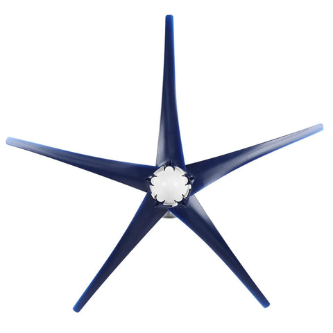 1600W Off Grid Wind Turbine Generator With 5 Blades And 24V System Low Noise Permanent Magnet Turbine front view