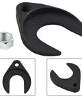 Cool Front Wheel Bearing Puller Set For Fast Axle Removal Plus Install Using Heavy Duty Carbon Steel Garage Repair Kit Built For Straight Up No Hammering Work Keeping Steering Knuckles Safe While The 50mm Clamp Handles All Types With Ease Today, black carbon steel puller jaw and nut