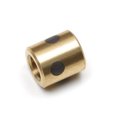 Workhorse Grade Carbon Steel Bronze Sleeve Bearing 3mm Bore 5mm OD 5mm Length Oil Free Bushing cylindrical bronze part