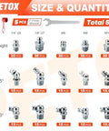 All In One 505 Piece Grease Fittings Kit For Gearheads With Metric And SAE Zerk Assortment Including One Quarter Inch, One Eighth Inch, M6 M8 M10 Straight, 45 Degree And 90 Degree Elbows In Zinc Plated Steel display