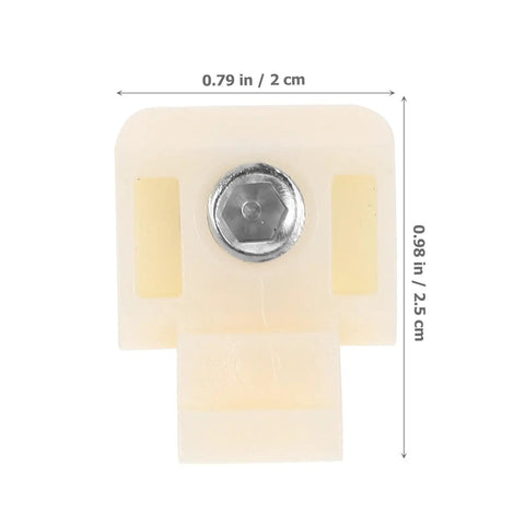 30 Piece Nylon Base Mounting Screws For Control Cabinets Panel Surfaces Rock Solid Flanged Fastener Hardware Kit size showing nylon flange screw with metal head.