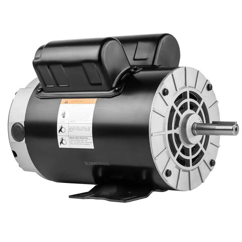 Air compressor motor, Amazon brand, 3.7 HP, 56-frame, 230V, 5/8-inch shaft, single-phase