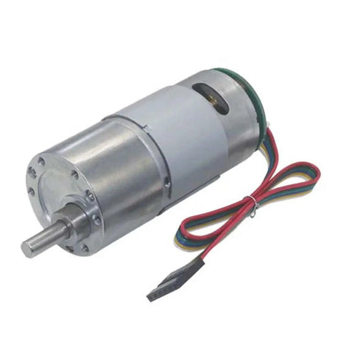 Heavy Duty High Torque Gear Motor With Encoder For DC 6V 12V And 24V Industrial Metal Reversible Reducer With 131 Reduction Ratio