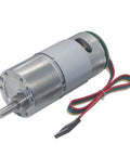 Heavy Duty Gear Motor Encoder DC 24V High Torque Metal Reducer Reversible With 90 To 1 Reduction For Robotics And Automation