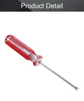 Magnetic U-Type Spanner Screwdriver With 1.7mm Tip And 3 Inch Shaft Perfect For Nail Pulling And Automotive Work with ergonomic red handle.